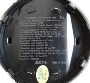 Đầu Báo Khói Chống Nổ Bao Gồm đế Dc 9102(is) ảnh Số 2