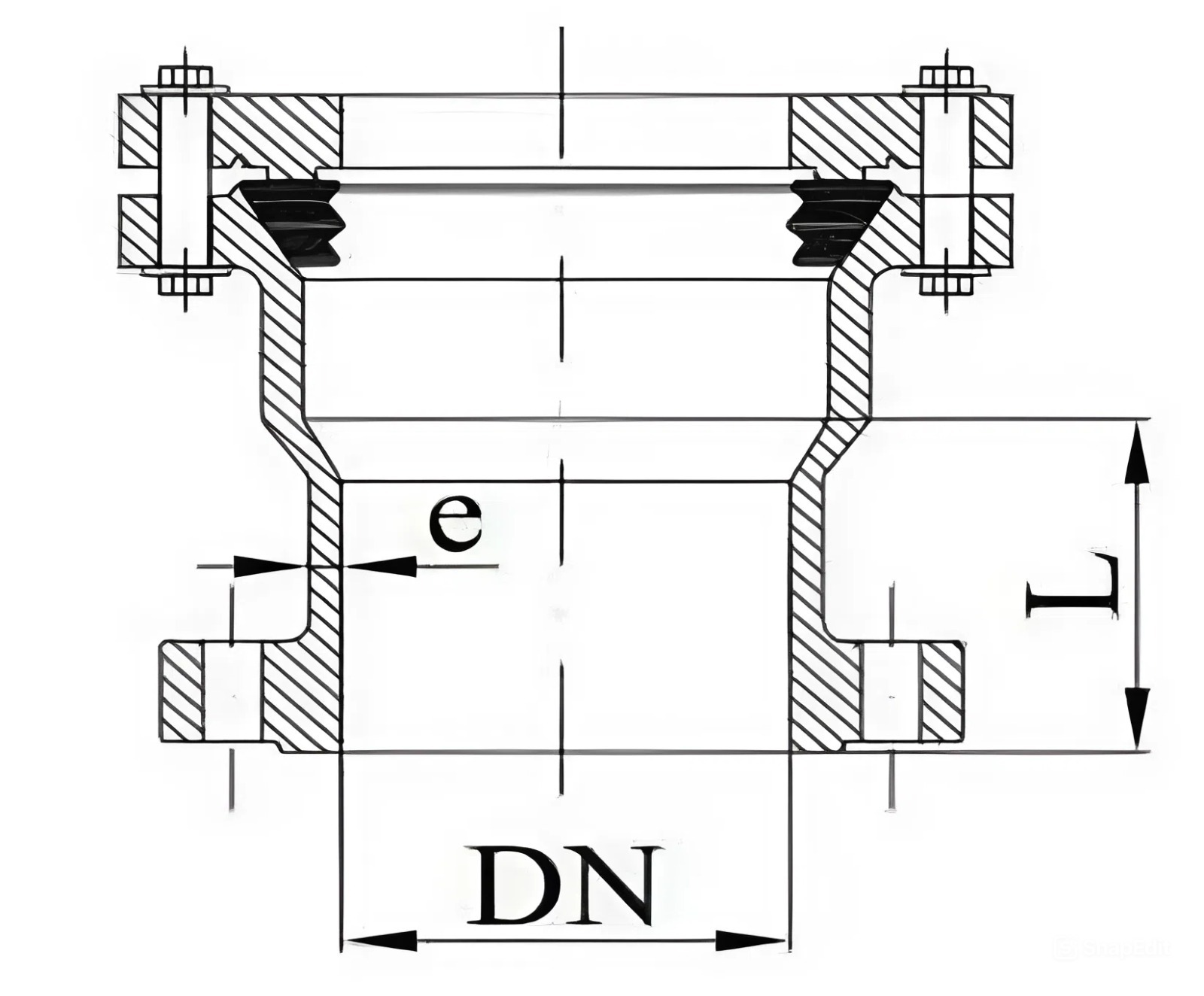 Khớp nối mềm gang BF HADA - Ảnh 2