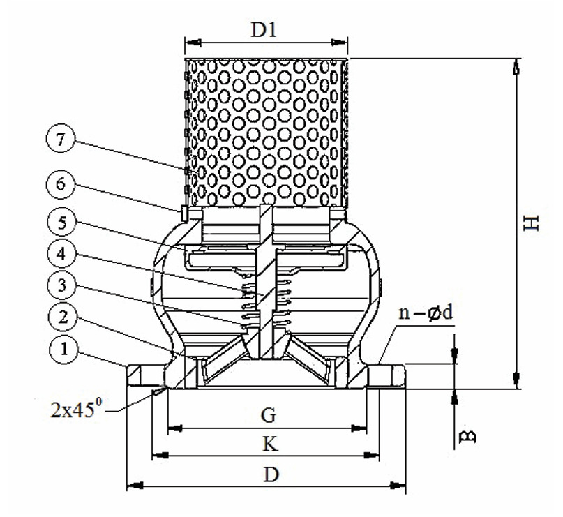 Rọ bơm gang AUTA 5100H - Ảnh 2