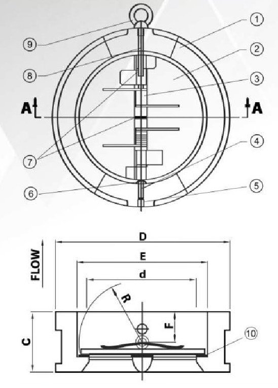 Van 1 chiều gang cánh bướm Shinyi WBCX - Ảnh 3