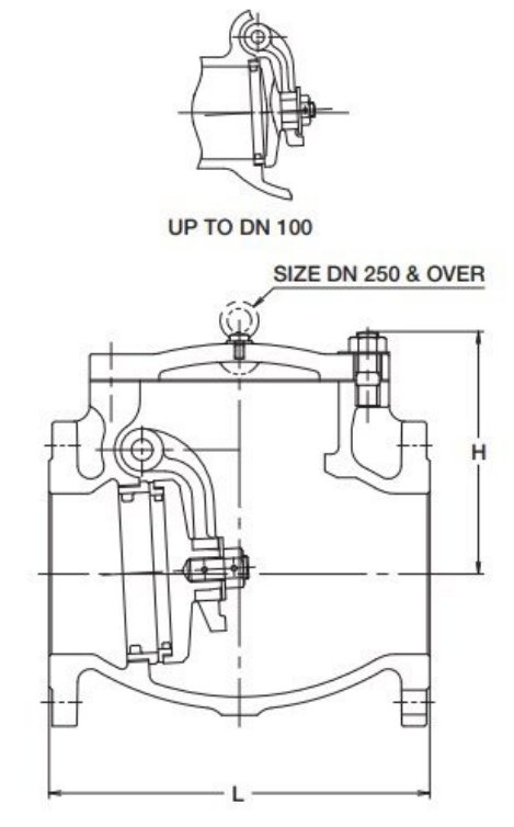 Van 1 chiều gang lá lật Kitz EN16FCO(M) - Ảnh 4