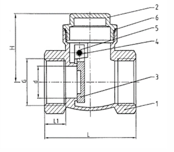 Van 1 chiều đồng lá lật Arita ARV-1003SE - Ảnh 2