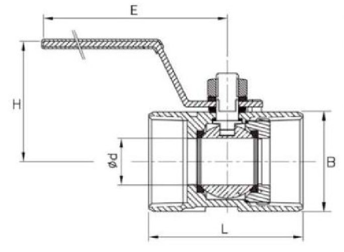 Van bi inox Bueno BB-101 - Ảnh 3