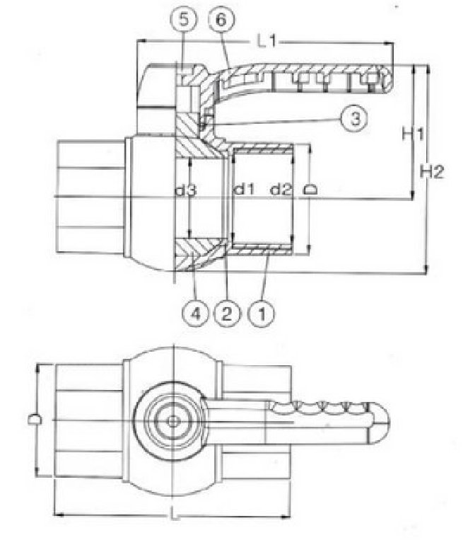 Van bi nhựa uPVC Vanfit VF7 - Ảnh 2