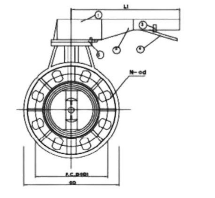 Van bướm nhựa uPVC VANFIT VF3 - Ảnh 3
