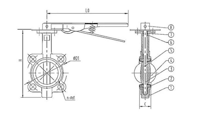Van bướm tay gạt AUTA 3110H - Ảnh 3