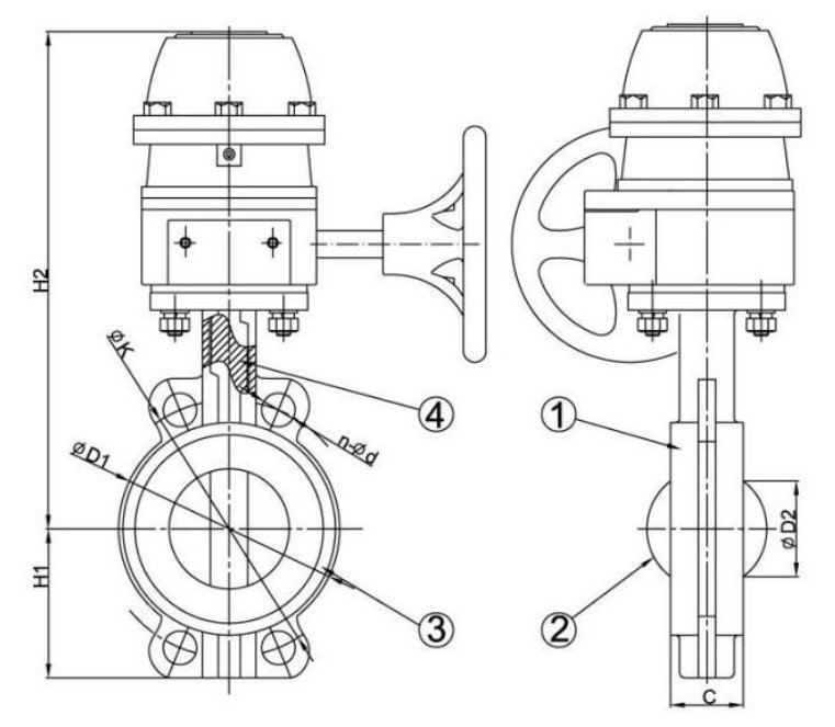 Van bướm tín hiệu điện Rinco BG301VF-SW - Ảnh 3