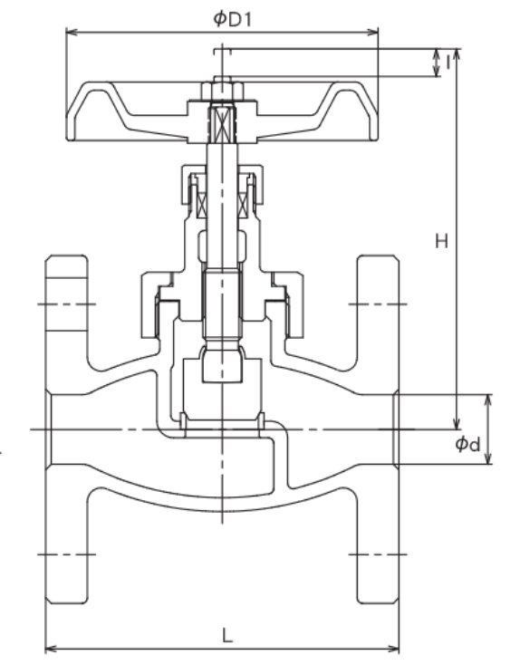 Van cầu nối bích Yoshitake GLV-10F - Ảnh 2