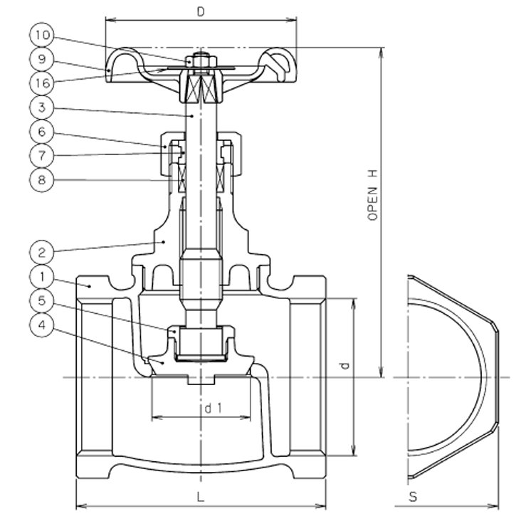 Van cầu ren đồng Toyo 210A - Ảnh 2
