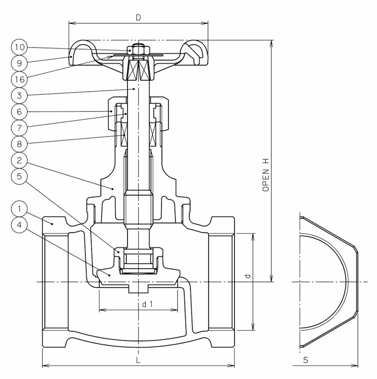 Van cầu ren đồng Toyo 213A - Ảnh 3