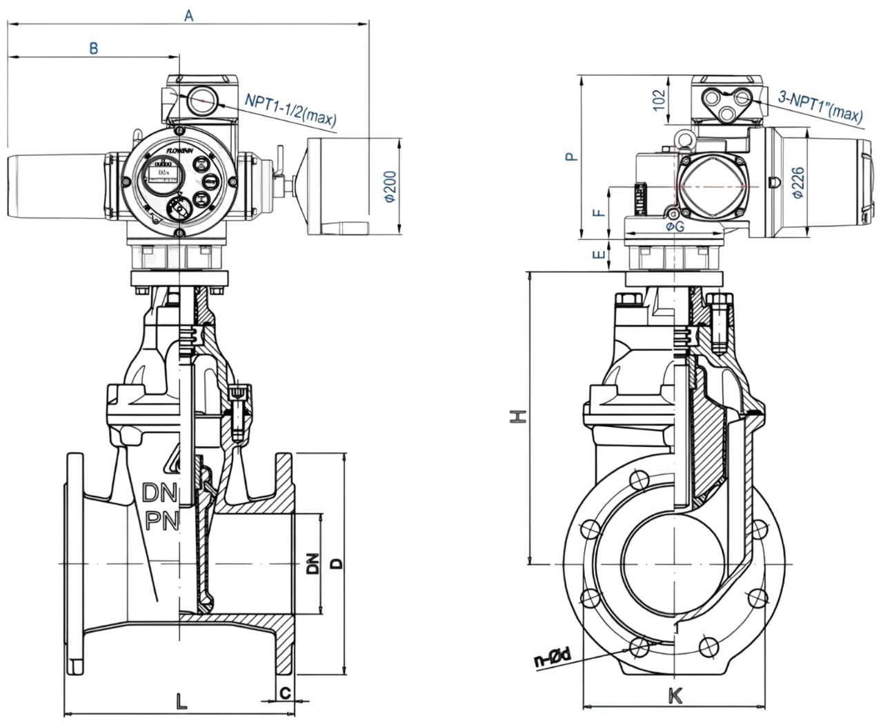 Bản Vẽ Van Cổng Shinyi Emd10