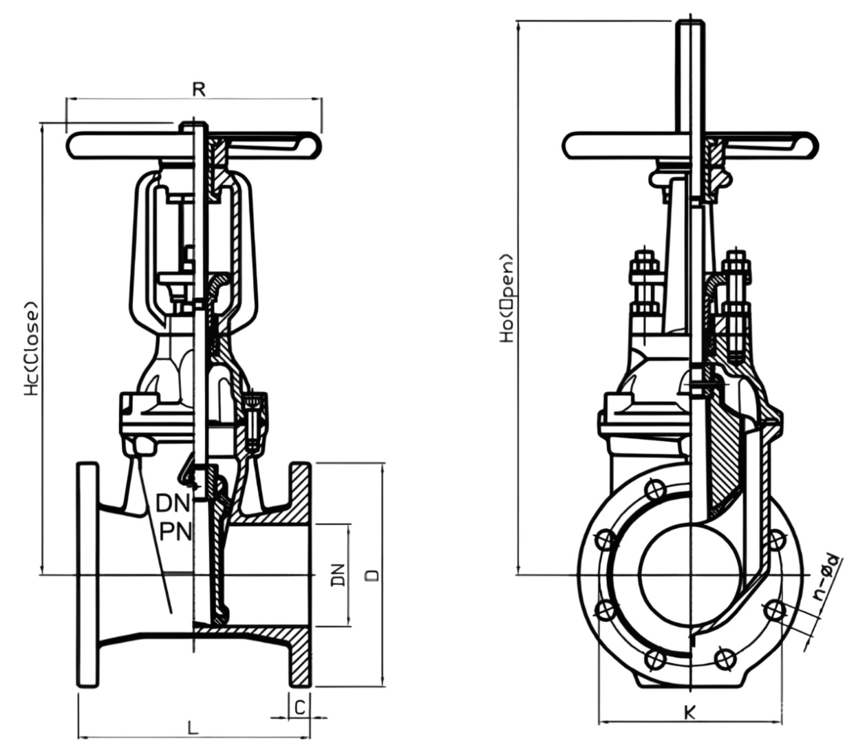 Bản Vẽ Van Cổng Shinyi Frhx A1