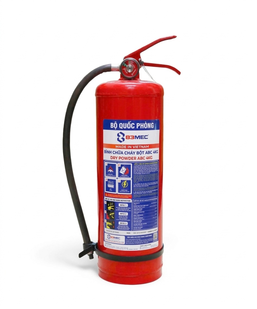 Bình Chữa Cháy Bột Abc 83mec 4kg