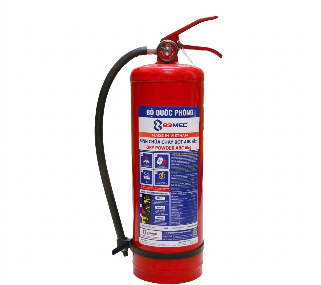 Bình Chữa Cháy Bột Abc 83mec 6kg