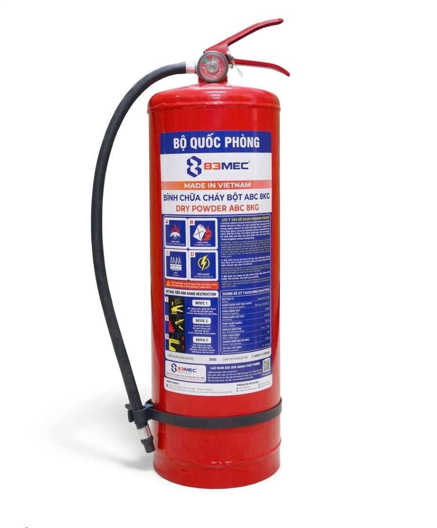 Bình Chữa Cháy Bột Abc 83mec 8kg