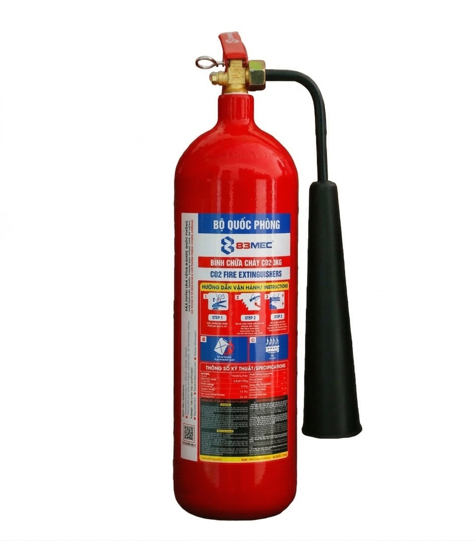 Bình Chữa Cháy Co2 83mec 3kg