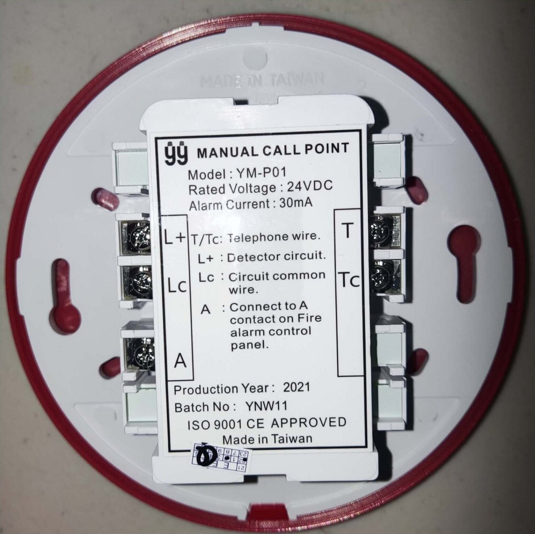 Nút Nhấn Báo Cháy Yunyang Ym P01 ảnh Số 2