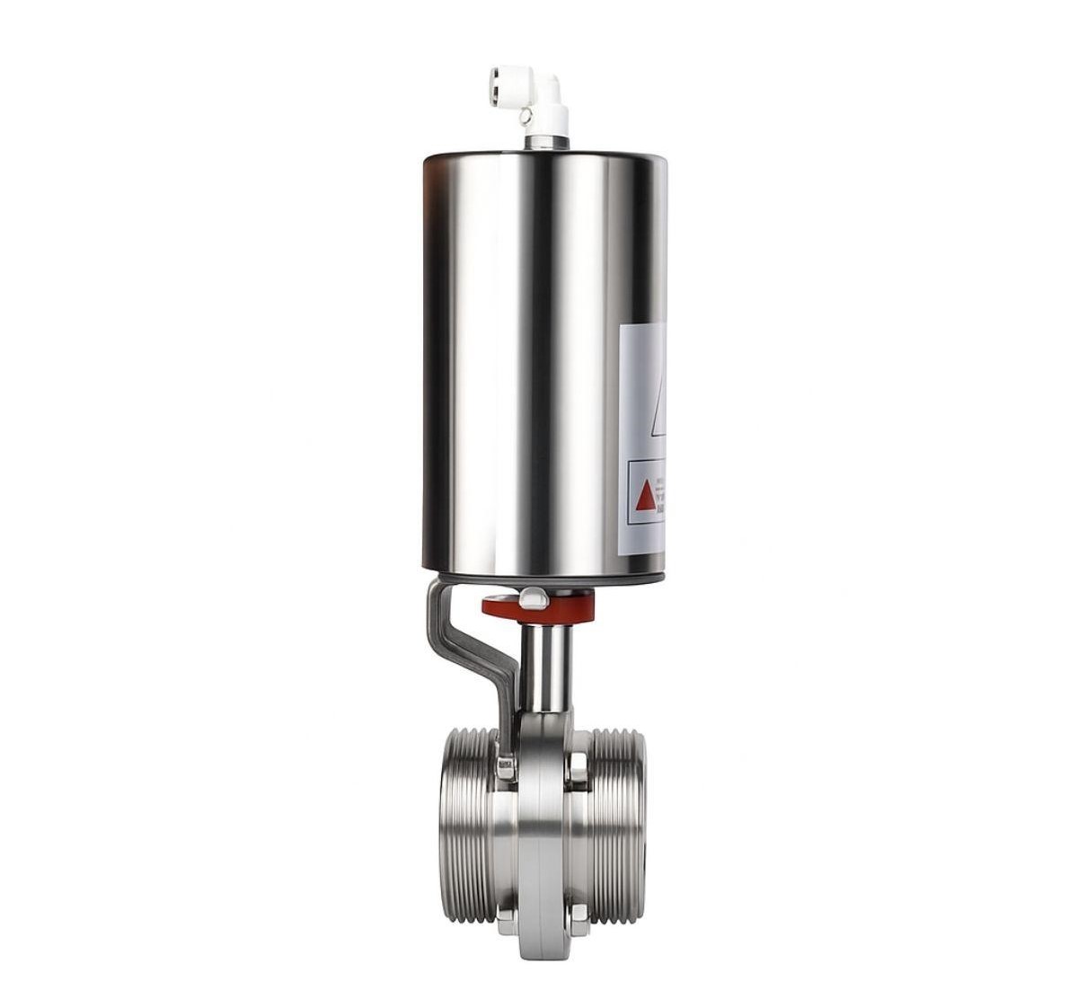 Van bướm vi sinh điều khiển khí nén - Ảnh 2