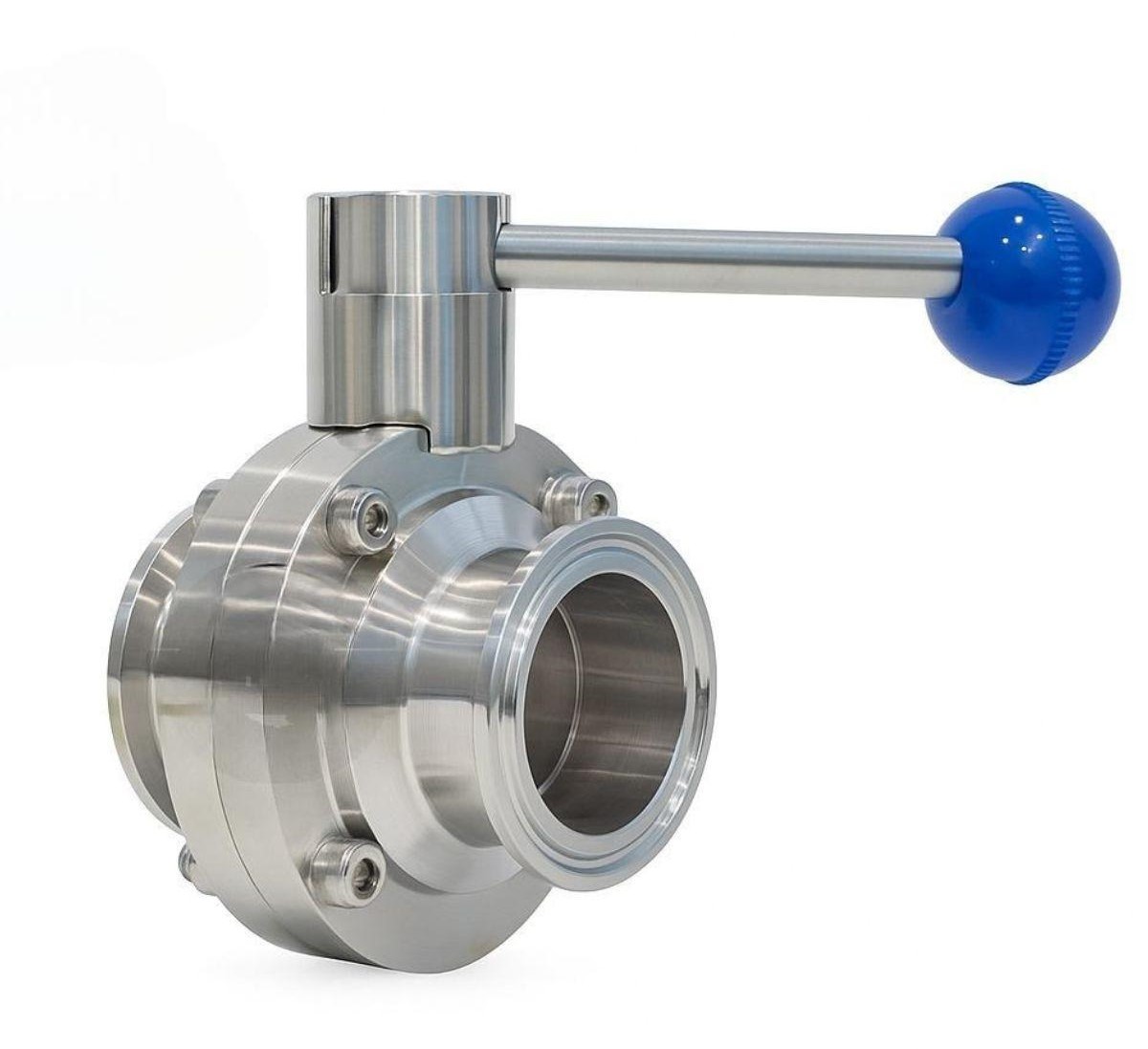 Van bướm vi sinh tay rút nối clamp - Ảnh 2