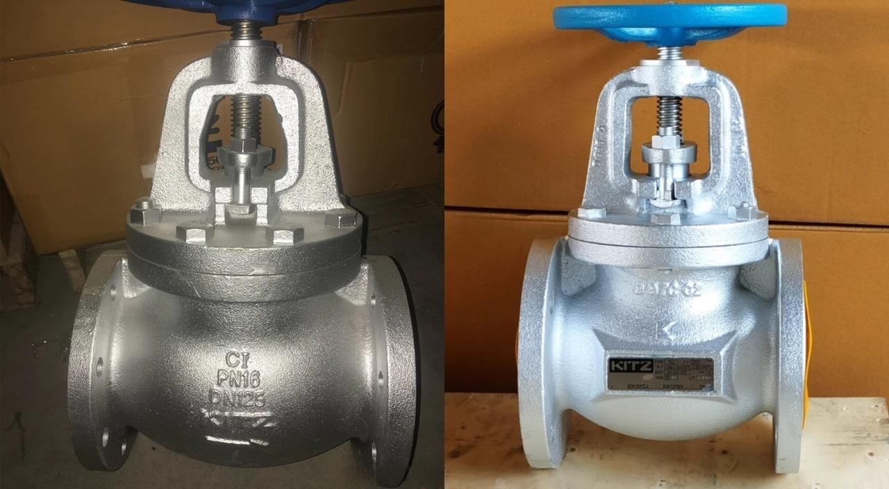 Van cầu hơi mặt bích gang Kitz EN16FCJ - Ảnh 2