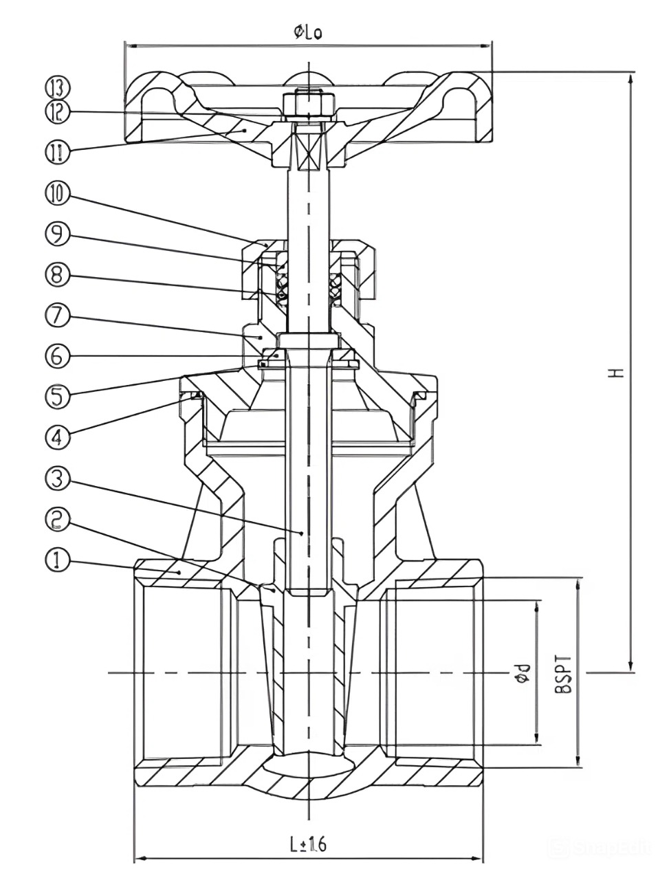 Van cổng nối ren Arita ARV-101SE - Ảnh 2