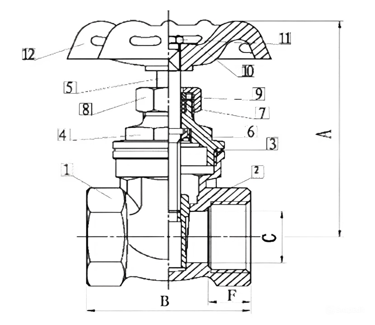 Van cổng Arita BRZG-S-PN16 - Ảnh 2