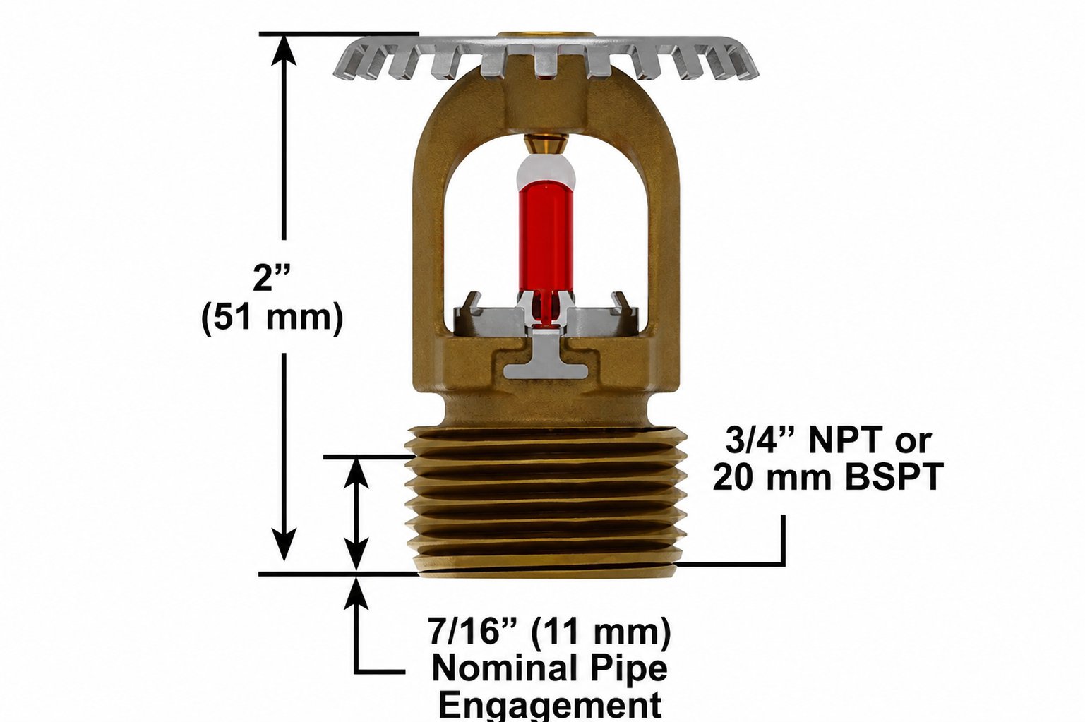Đầu phun Sprinkler quay lên Viking VK2001 - Ảnh 2